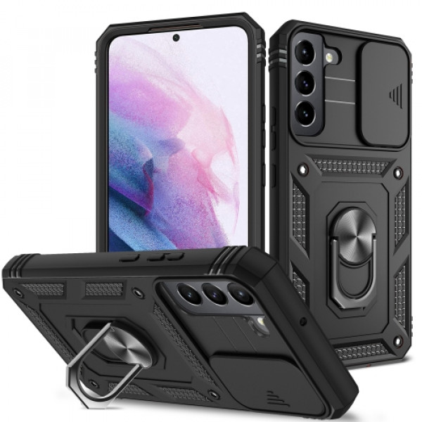 Skal Samsung Galaxy S22+ Skjutbar Kameraskydd Armor