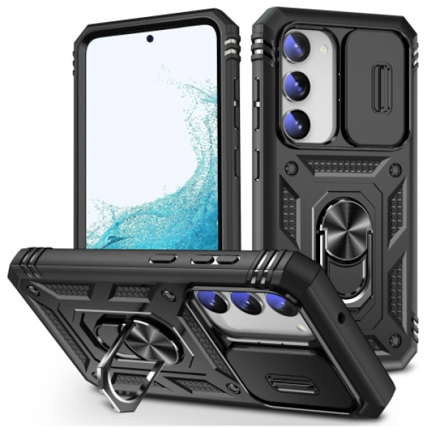 Skal Samsung Galaxy S23 Skjutbar Kameraskydd Armor