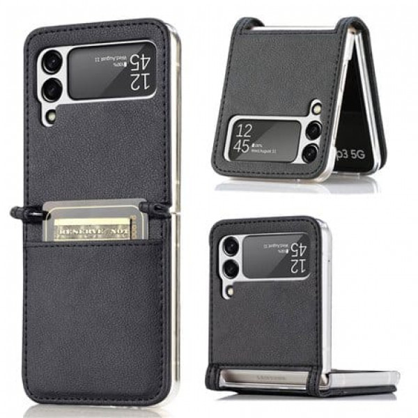 Skal Samsung Galaxy Z Flip 4 - Kortplats Svart