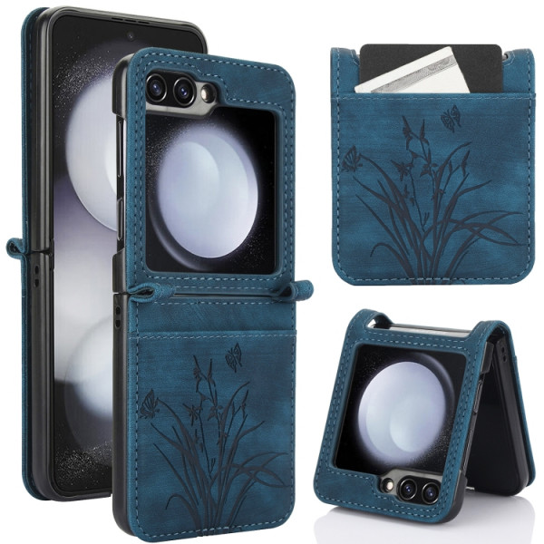 Skal Samsung Galaxy Z Flip 5 - Plånboksfodral Blå