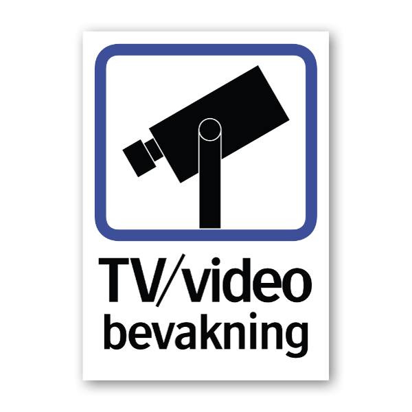 Kamerabevakningsskylt