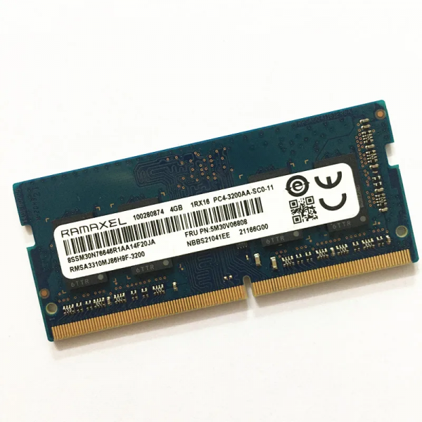 RAMAXEL DDR4 4GB 3200MHz SODIMM 260PIN Laptop Memory DDR4 4GB 1RX16 PC4-3200AA-SC0-11 5M30V6808