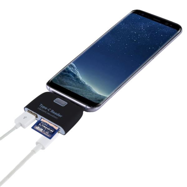 USB-C - Minneskortläsare USB port till mobil