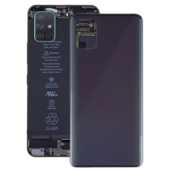 Baksida Samsung Galaxy A51 Svart Skal-A51-23