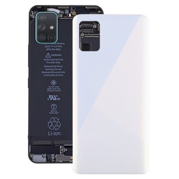 Batterilock Baksida Samsung Galaxy A51 Vit