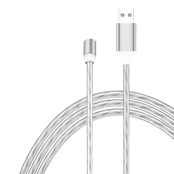 Magnetisk laddkabel 3-i-1 2m Färg LED