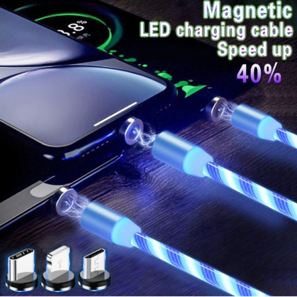 magnetisk laddkabel belyst