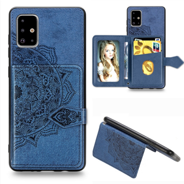 Skal - Samsung Galaxy A51 Kortplats Mandala Blå Skal-A51-27
