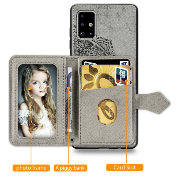 Skal - Samsung Galaxy A51 Kortplats Mandala Brun Skal-A51-26
