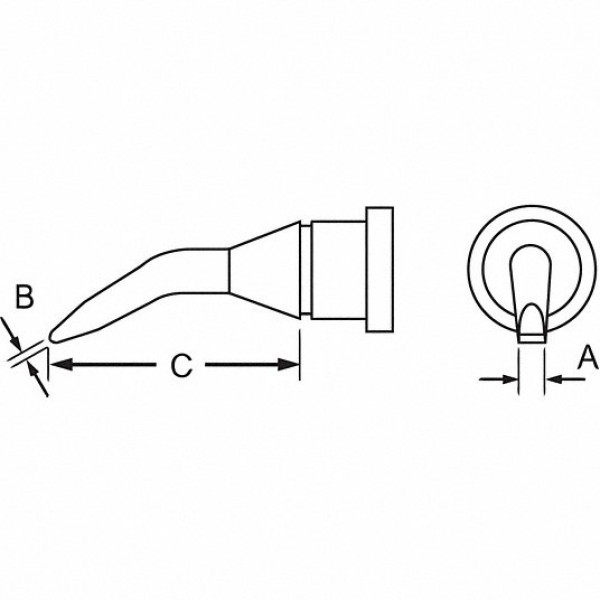 Weller lödspets LT 4X 1.2mm T0054442899
