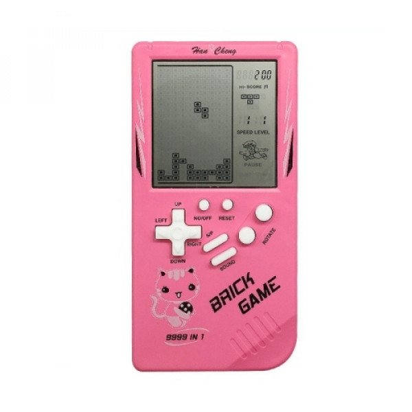 Spelkonsol Retro med skärm rosa
