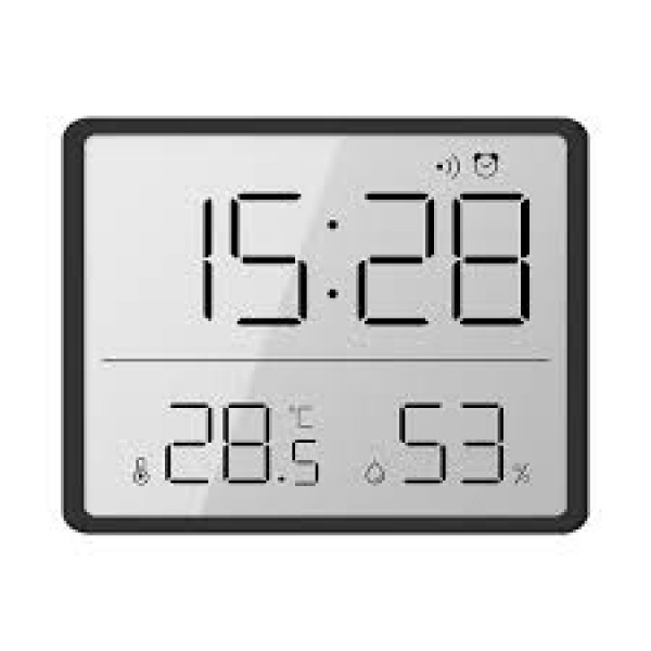 Klocka Magnetisk Tunn Väggmontering Magnetisk Temp