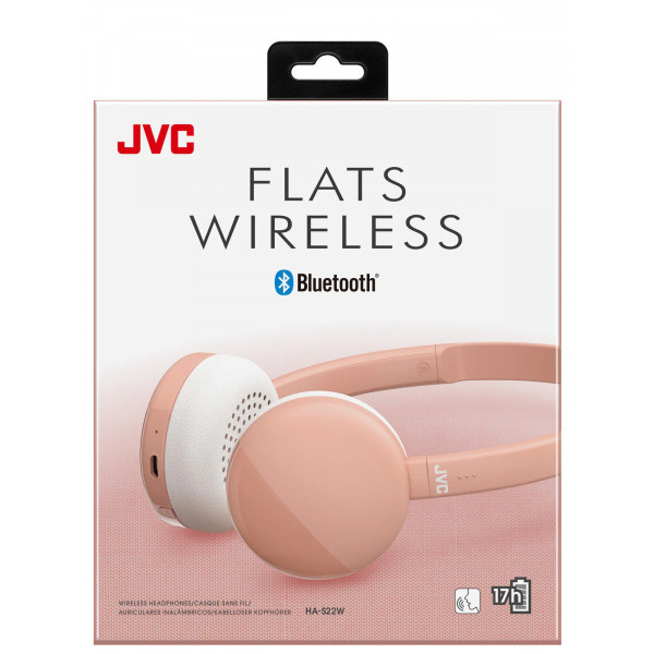 JVC HA-S22W On-Ear Bluetooth Rosa HA-S22W-P-U Trådlöst Headset