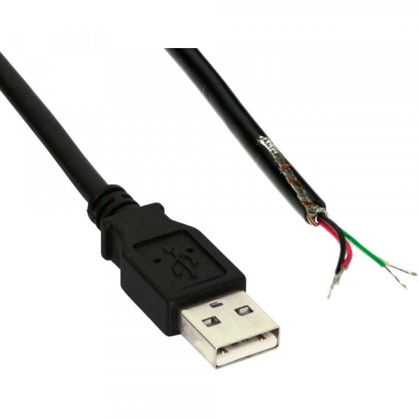 USB-A - kabel med öppen ände 1.5m USB-5
