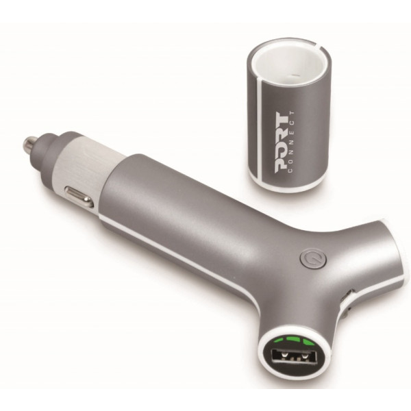 USB-laddare i bilen med 2st USB portar och inbyggd powerbank