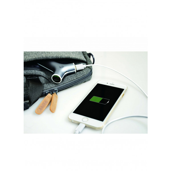 Billaddare 2xUSB 2.2A + Powerbank 2200mAh 2in1
