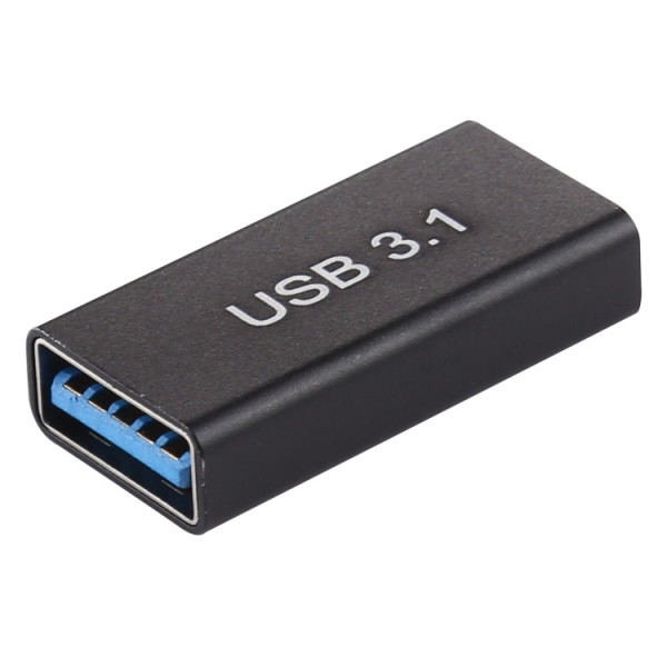 USB-C hona till USB 3.0 hona aluminiumlegeringsadapter (svart)