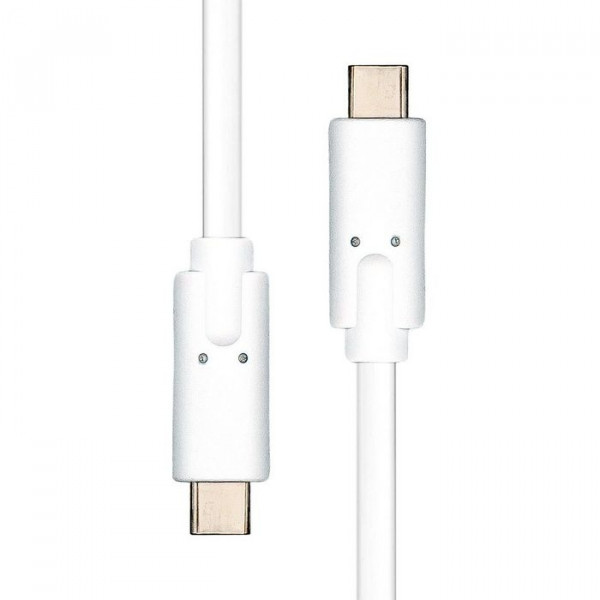 USB-C - USB-C kabel 0.5m vit USB-C 3.2