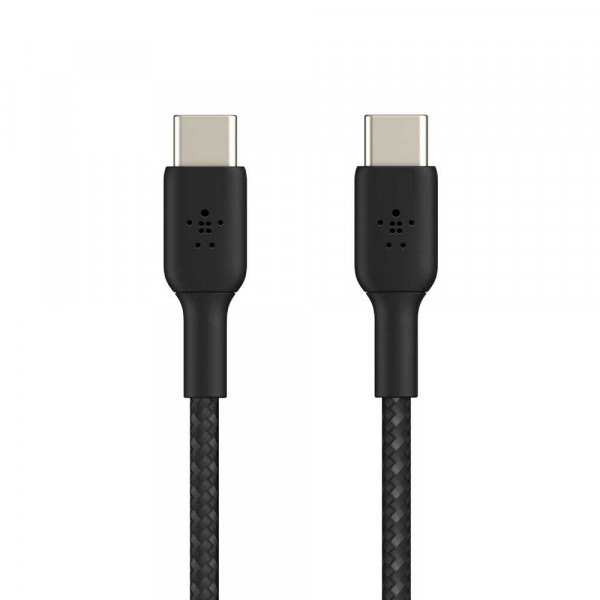 USB-C - USB-C kabel 100W PD QC3.0 Flätad 1.0m 101821