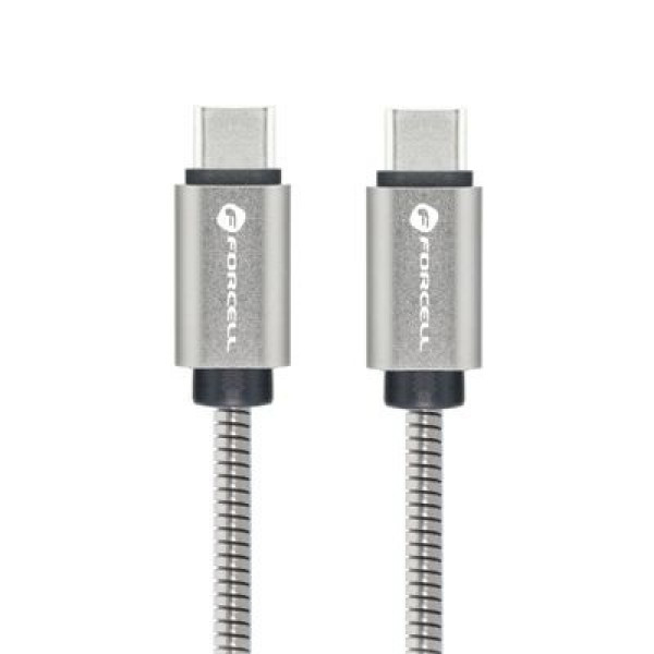 USB-C - USB-C kabel 2m - 100W PD Metall Slitstark