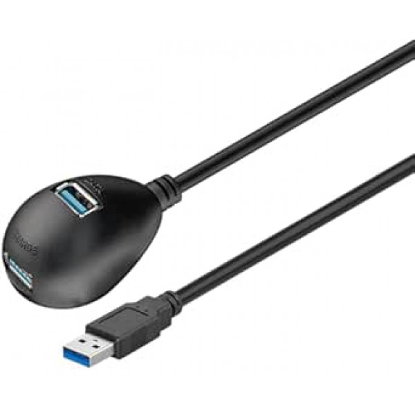 USB 3.0 förlängning med bordsdocka, 1.5m