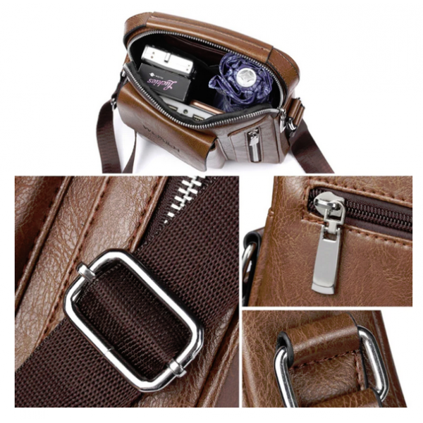 Väska Weixier Axelväska Messenger, brun BAG-020