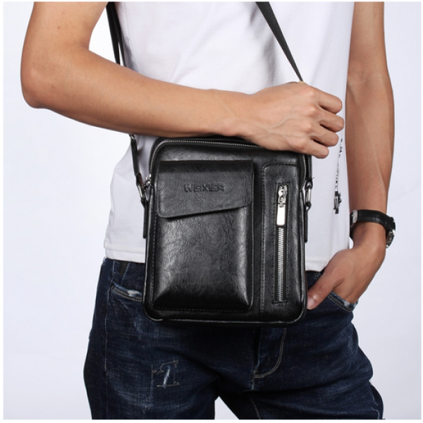 Väska Weixier Axelväska Messenger, svart BAG-021