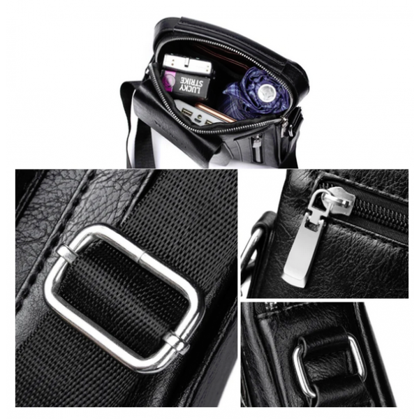 Väska Weixier Axelväska Messenger, svart BAG-021