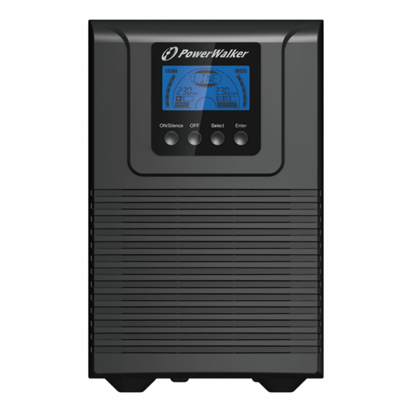 PowerWalker VFI 1000 TGB, 4x IEC uttag, 1000VA, 0,90 OPF, svart 10122098