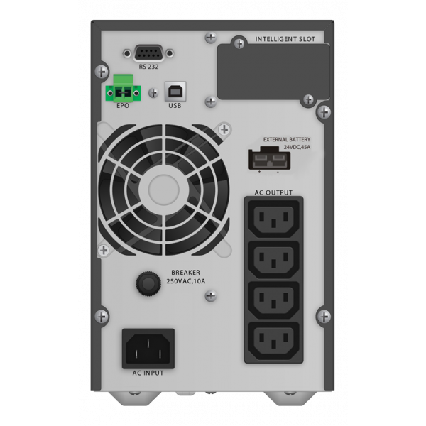 PowerWalker VFI 1000 TGB, 4x IEC uttag, 1000VA, 0,90 OPF, svart 10122098