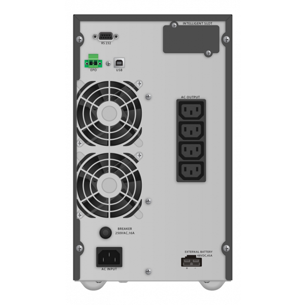 PowerWalker VFI 2000 TGB, 4x IEC uttag, 2000VA, 0,90 OPF, svart 10122099