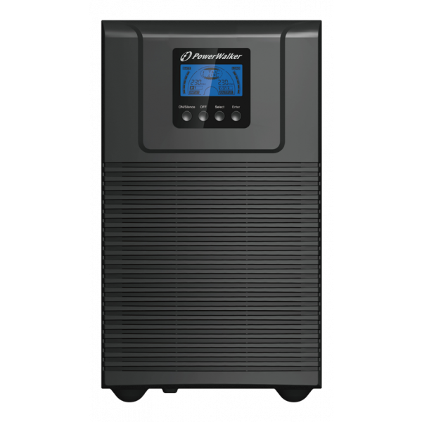 PowerWalker VFI 3000 TGB, 4x IEC uttag, 3000VA, 0,90 OPF, svart 10122100