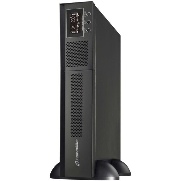 Multiple accessories like communication cards, enhance the functionality of the UPS and allow a greater backup time. The system can be monitored locally via an LCD or remotely via the PowerWalker ViewPower software. With its slim design it only requires 2