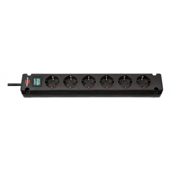 Brennenstuhl Bremounta Extension Socket 6-way black 3m H05VV-F 3G1.5 1150650316