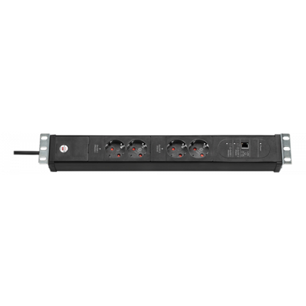 Brennenstuhl Premium-Web-Line V3 Extension Socket 19" 4-way black 3m 1156057984