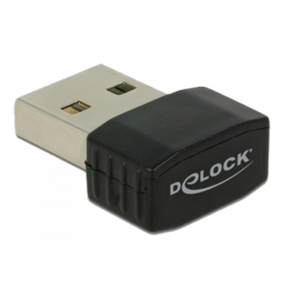 Delock USB 2.0 Dual Band WLAN ac/a/b/g/n Nano Stick 433 + 150 Mbps 12461