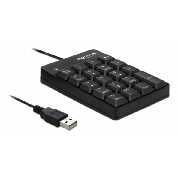 Delock USB Keypad 19 keys black 12481