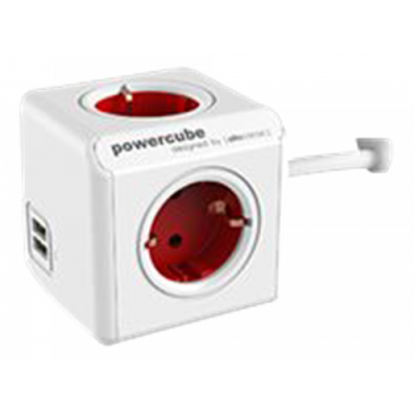 Powercube Original Extended USB Red 1402RD/DEEUPC