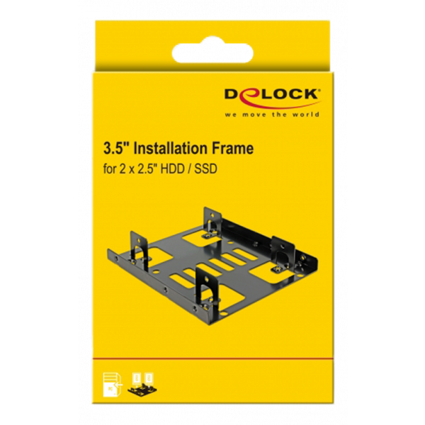 Delock Installation frame 3.5″ > 2 x 2.5″ HDD 18210