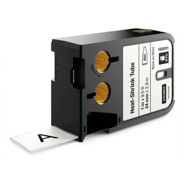 DYMO XTL Krympslang 24mm, svart på vit 1868811