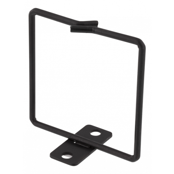 DELTACO kabelkrok för vertikalt 19”-montage, 80x80mm, metall, svart 19-13