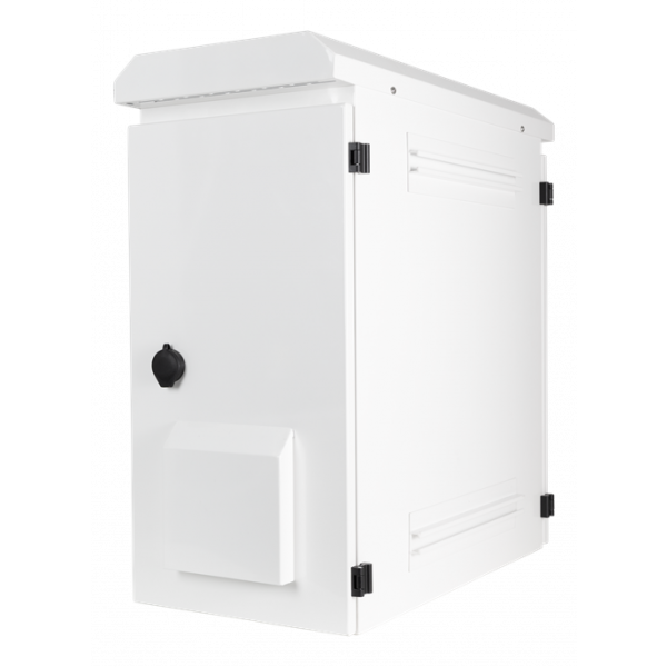 DELTACO 19"-skåp, 6U, 600x280x600mm, vertikal montering, IP55, vit 19-5606WP