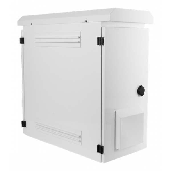 DELTACO 19"-skåp, 6U, 600x280x600mm, vertikal montering, IP55, vit 19-5606WP