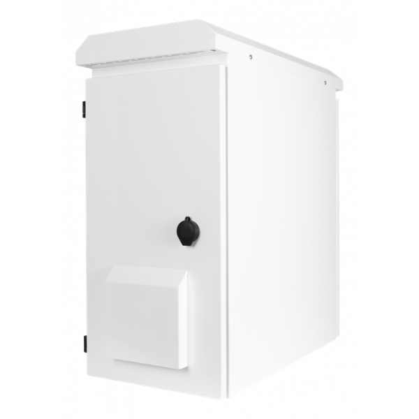 DELTACO 19"-skåp, 6U, 600x280x600mm, vertikal montering, IP55, vit 19-5606WP