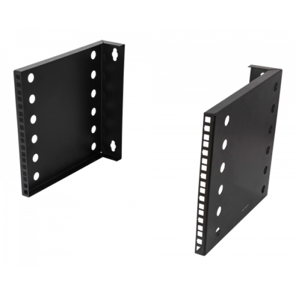 DELTACO 10”-19” väggstativ med justerbar bredd, 6U, 35kg last 19-DTSR0706
