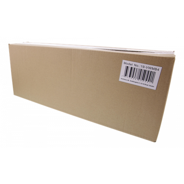 DELTACO 19" Vertikalt väggfäste, 4U, max 60kg, stålkonstruktion, svart 19-VWMB4