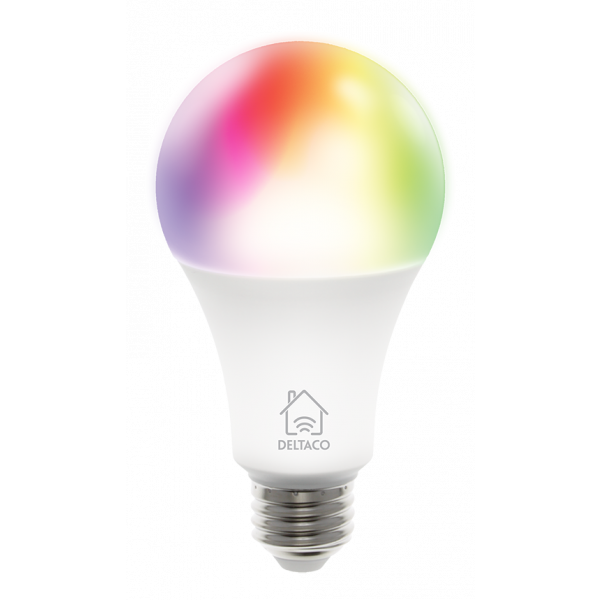 DELTACO SMART HOME, starter kit with two RGB bulbs and one plug 1x plug 2x bulbs