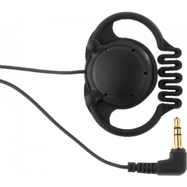 Monacor on-earphone, mono, 3.5 mm, 1.2 m cable, black 22.0740