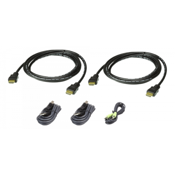 ATEN CABLE KIT DUAL HDMI /USB/SP L:1.8 2L-7D02UHX5