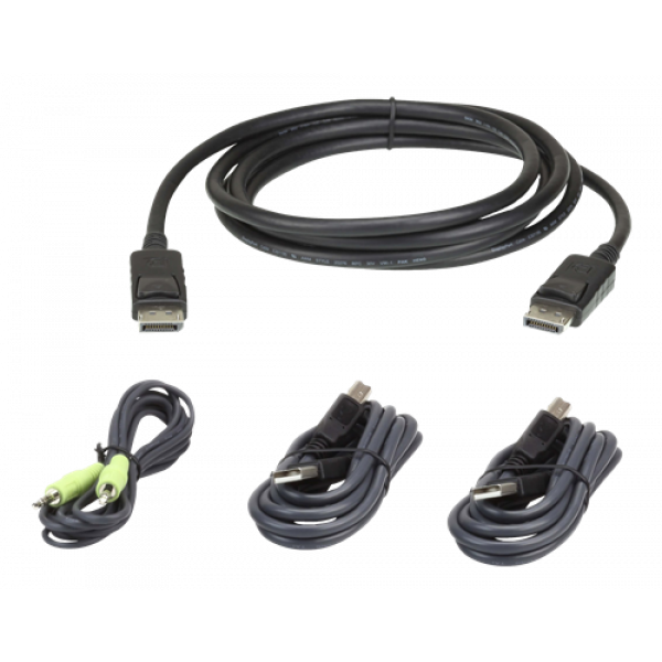 ATEN CABLE KIT DisplayPort 1.2 /USB/SP L:3M 2L-7D03UDPX4